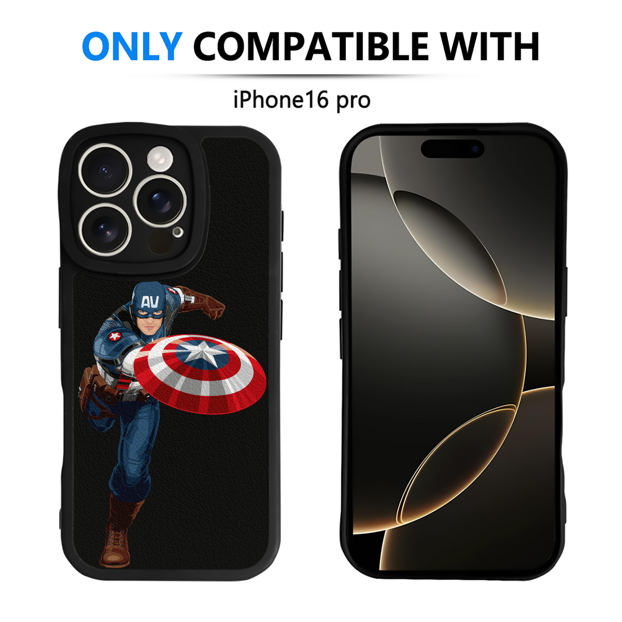 （画像用） アベンジャーズ The Avengers 【iPhone 16シリーズ対応】シリコンスマホケース（レザー調） 材質：シリコン